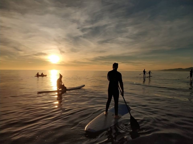 SUP al atardecer